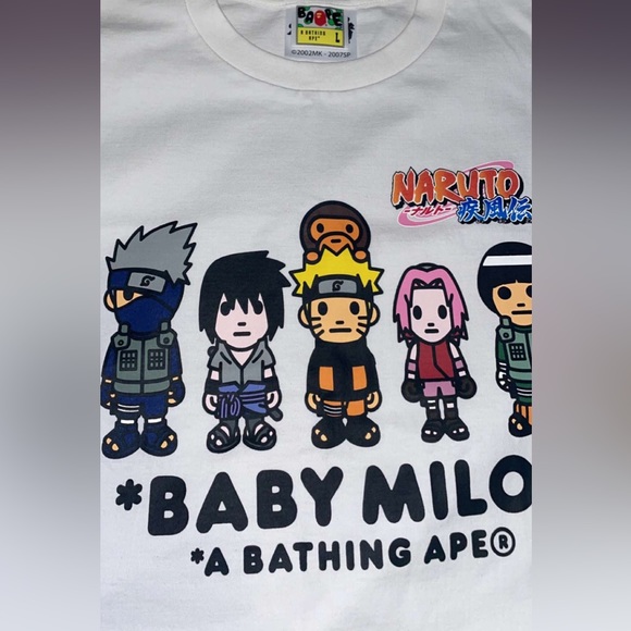 Bape x Naruto Milo #3 Tee (will bargain price) - Picture 2 of 5